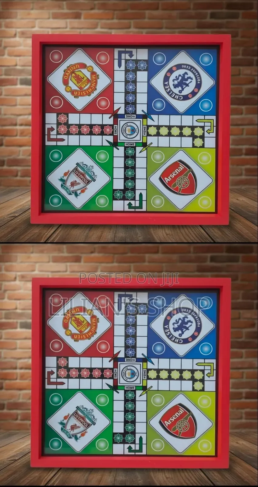Football Club-Themed Family Ludo Board Game