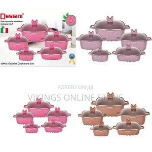 Dissini Regina 10 Pieces Square Granite Non-Stick Serving Dishes