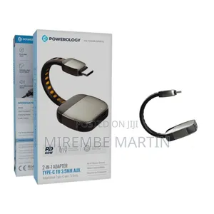 Powerology 2-in-1 Adapter Type-C to 3.5mm AUX / PD 60W