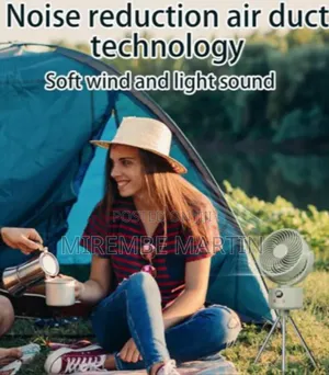 Camping Fan Rechargeable Standing Fan With Tripod Legs Energy-