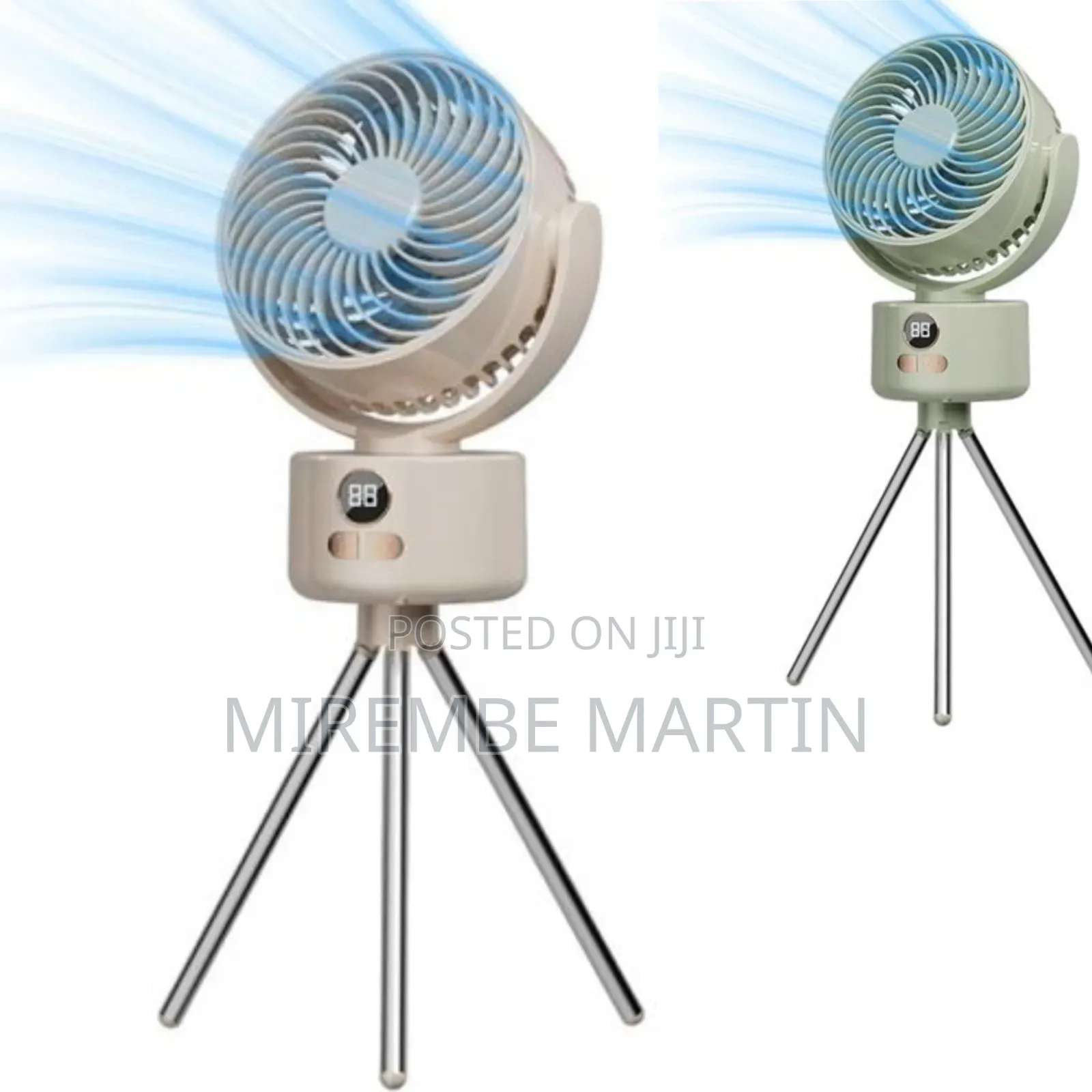 Camping Fan Rechargeable Standing Fan With Tripod Legs Energy-