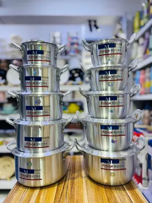 Heavy Sauce Pans Heavy-Duty Aluminum Sufuria Set