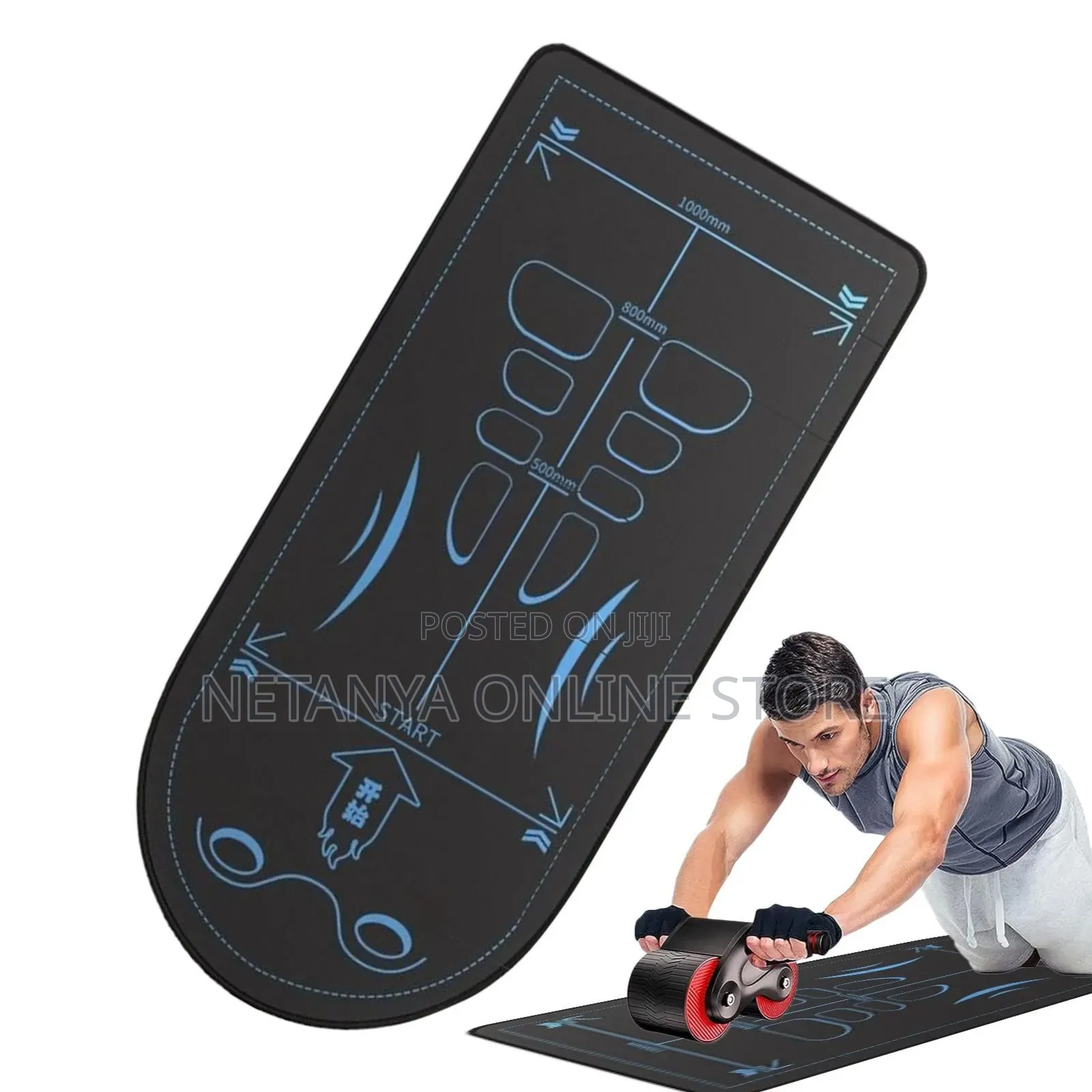 Non-Slip, Exercise Abdominal Abs Roller Knee Mat