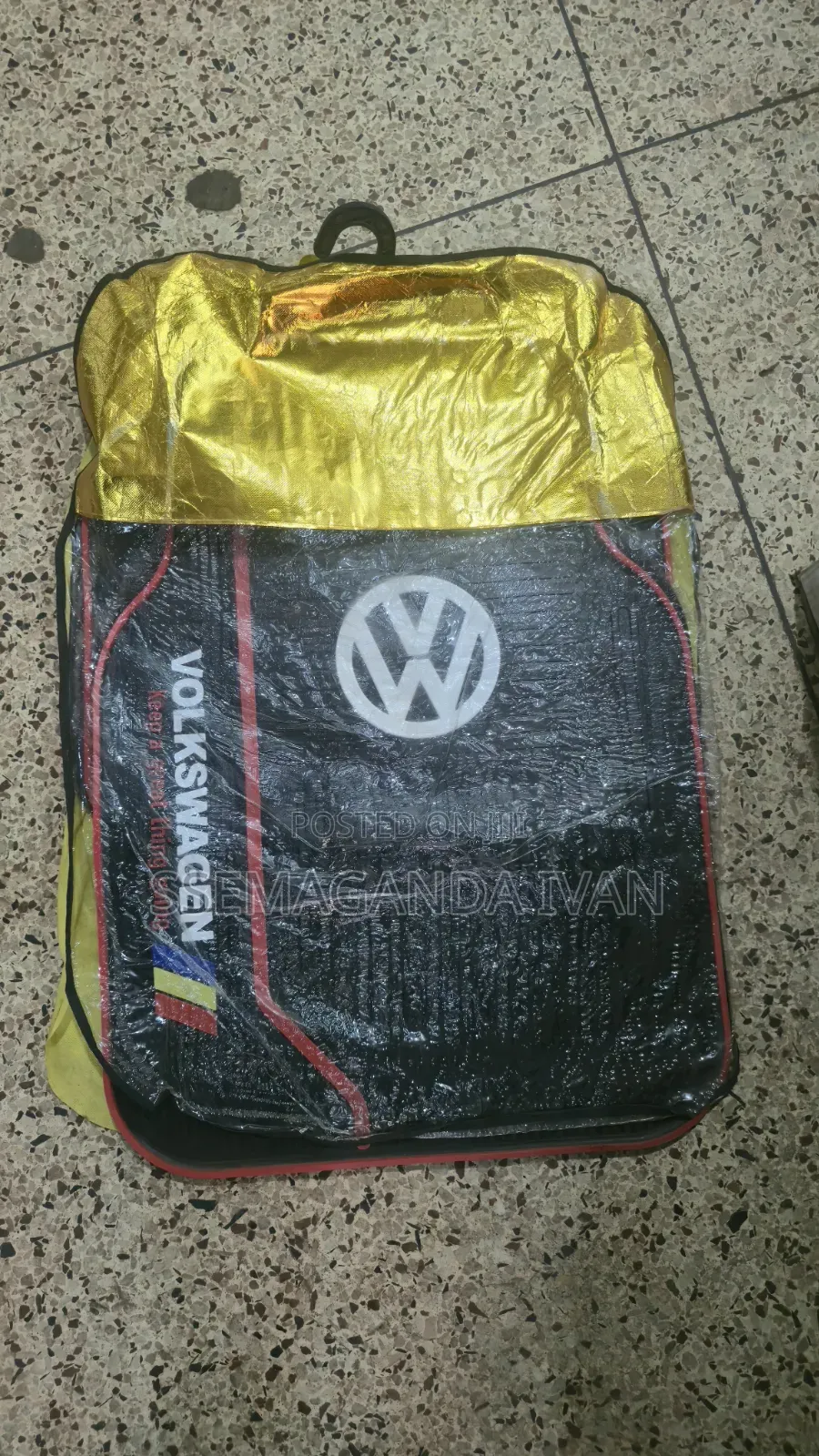 Volkswagen Floor Carpets/Mat in Red White