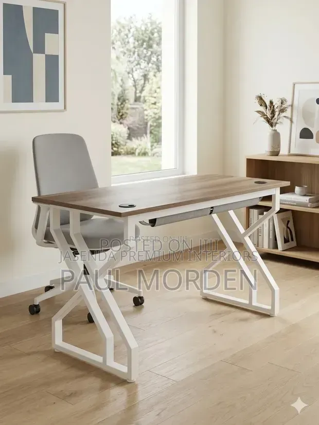 Office Desk 1.4m X-Frame Heavy Duty | Office Table Free Delivery