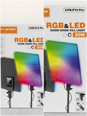 Plokama Live-P19 Pro Is an 80W RGB LED Panel Fill Light