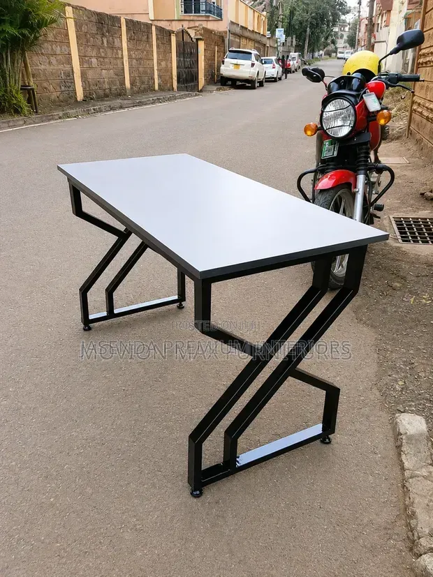 Office Desk 1.2m X-Leg Metal Frame | Computer Table Free Delivery