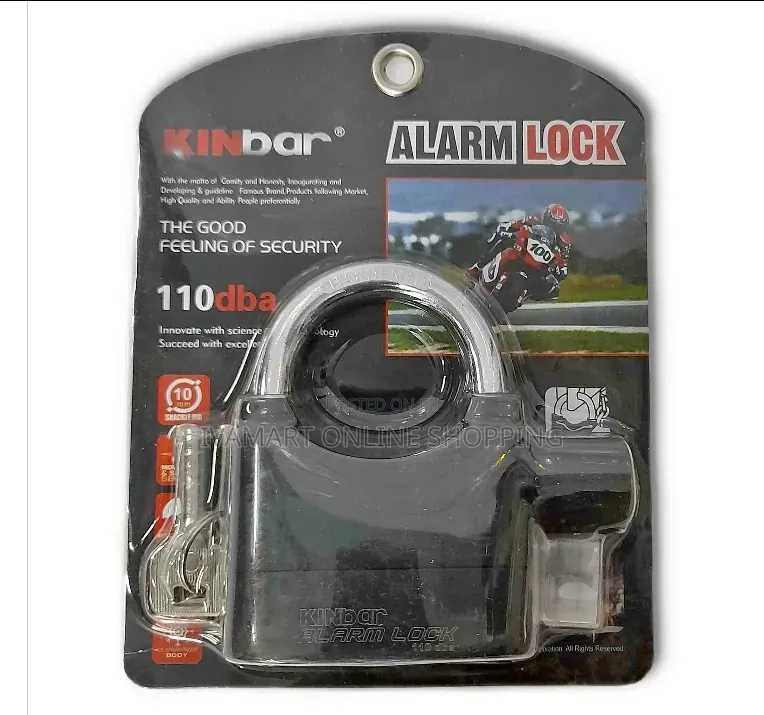 KINBAR Alarm Padlock - Black