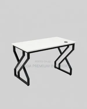 Modern Office Desk 1.2m White Top | Computer Table Free