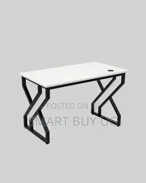 Modern Office Desk 1.2m White Top | Computer Table Free