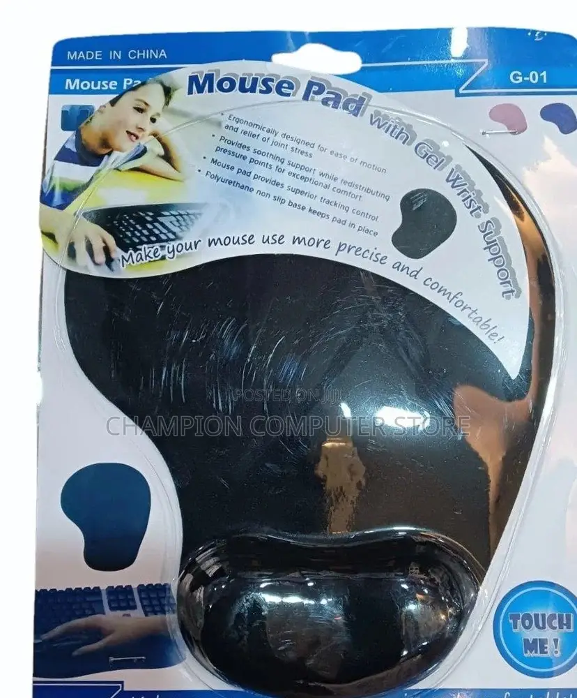 Mouse Pad With Gel Wrist Support G-01