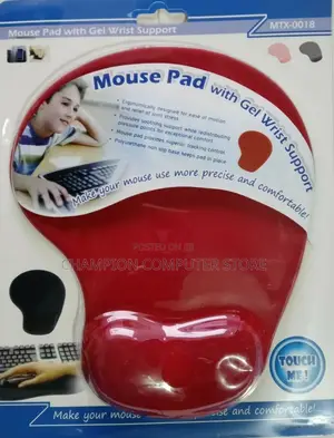 Mouse Pad With Gel Wrist Support G-01