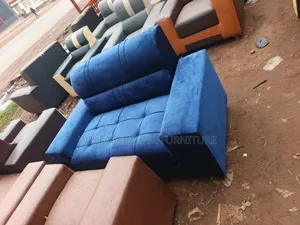 Heavy Duty Blue Chair 5seater With Mid Back Size