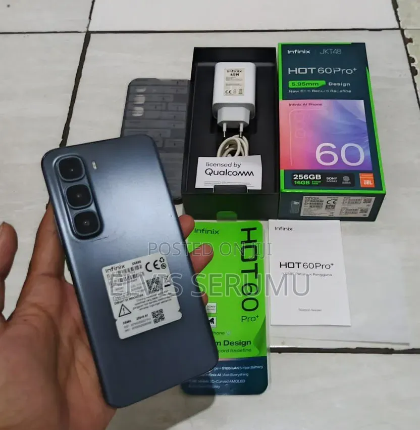 New Infinix Hot 60 Pro+ 256 GB Black