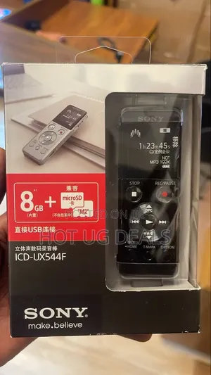 Sony ICD-UX544F Digital Voice Recorder | 8GB Built-in USB Storage