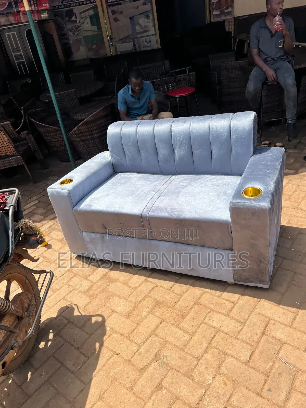 Silver Grey Sofa
