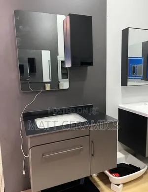 Grey Bathroom Cabins