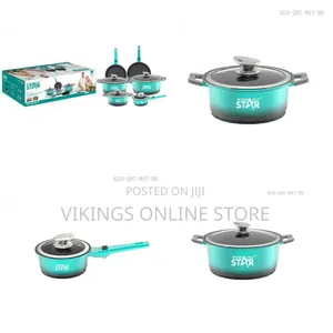 Winningstar Non-Stick Saucepans Cookware Set With Milk Pan Soup Pot