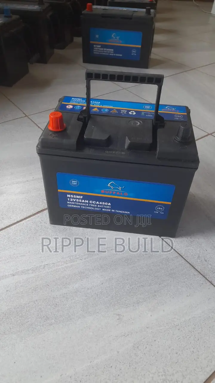 Buffalo N55/R Right Hand Car Battery 450CCA 12V