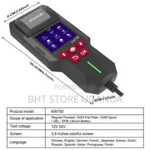 Konnwei KW700 Battery Tester