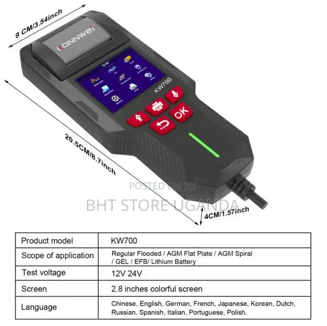 Konnwei KW700 Battery Tester
