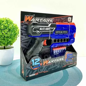 Kids' Foam Dart Shooting Toy Gun With 12 Darts Soft Bullets