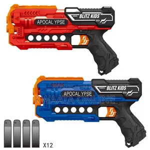 Kids' Foam Dart Shooting Toy Gun With 12 Darts Soft Bullets