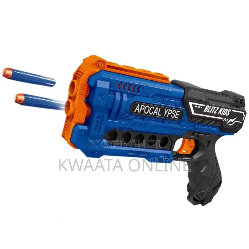 Kids' Foam Dart Shooting Toy Gun With 12 Darts Soft Bullets