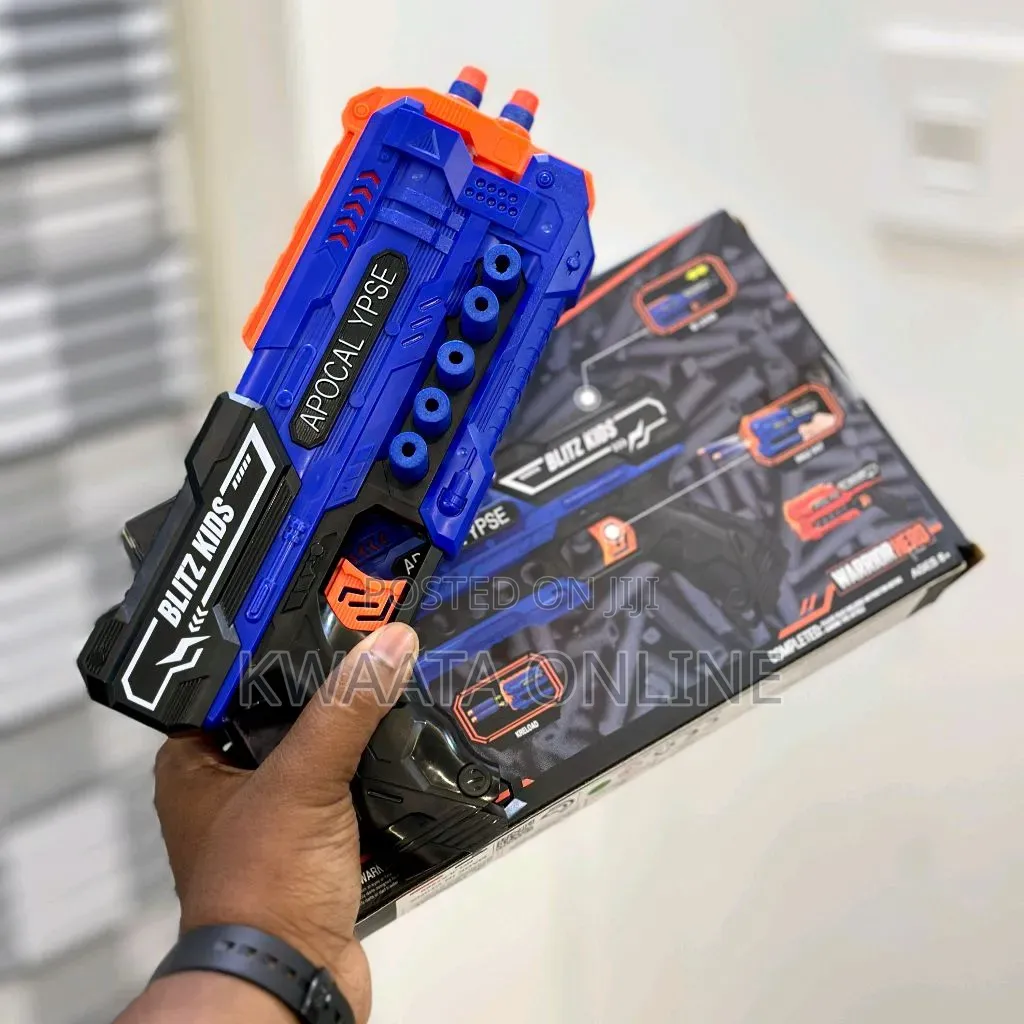 Kids' Foam Dart Shooting Toy Gun With 12 Darts Soft Bullets