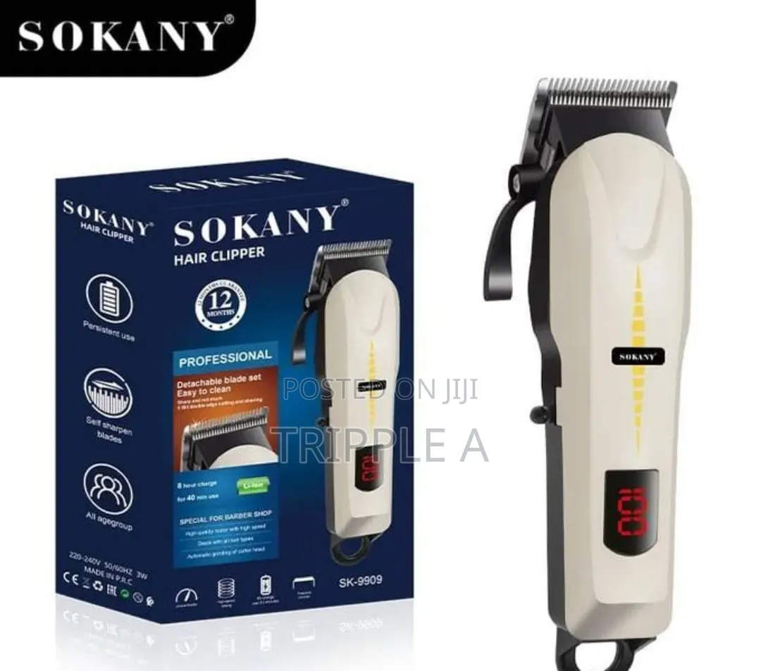 Premium Sokany Rechargeable Hair Clipper