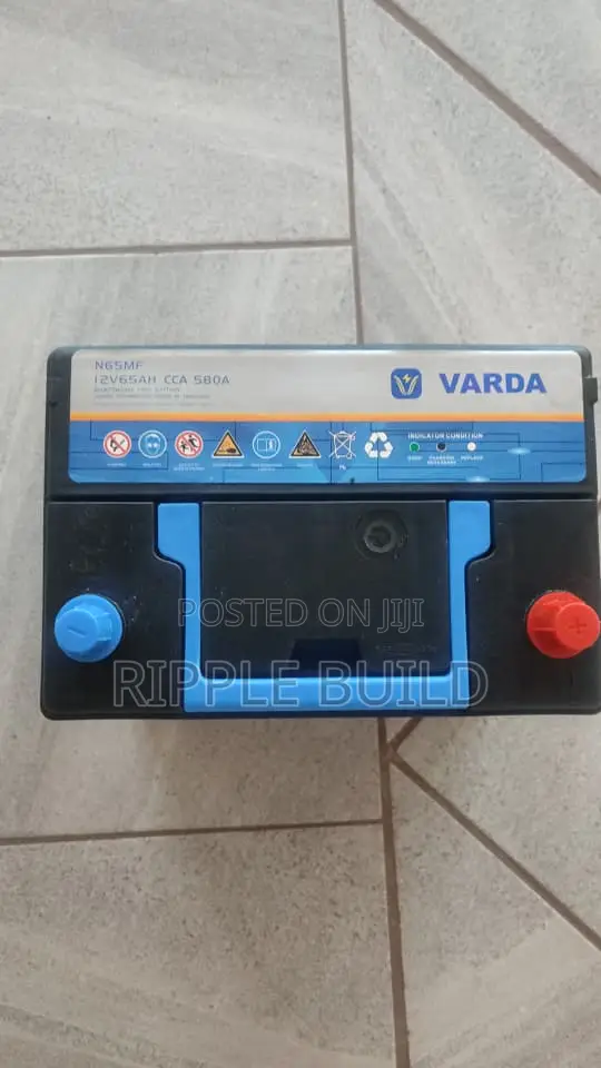 65Ah Varda N65/L Left Hand Car Battery 580CCA 12V