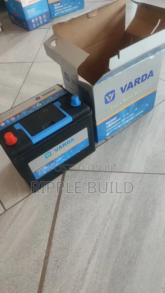 65Ah Varda N65/R Right Hand Car Battery 580CCA 12V