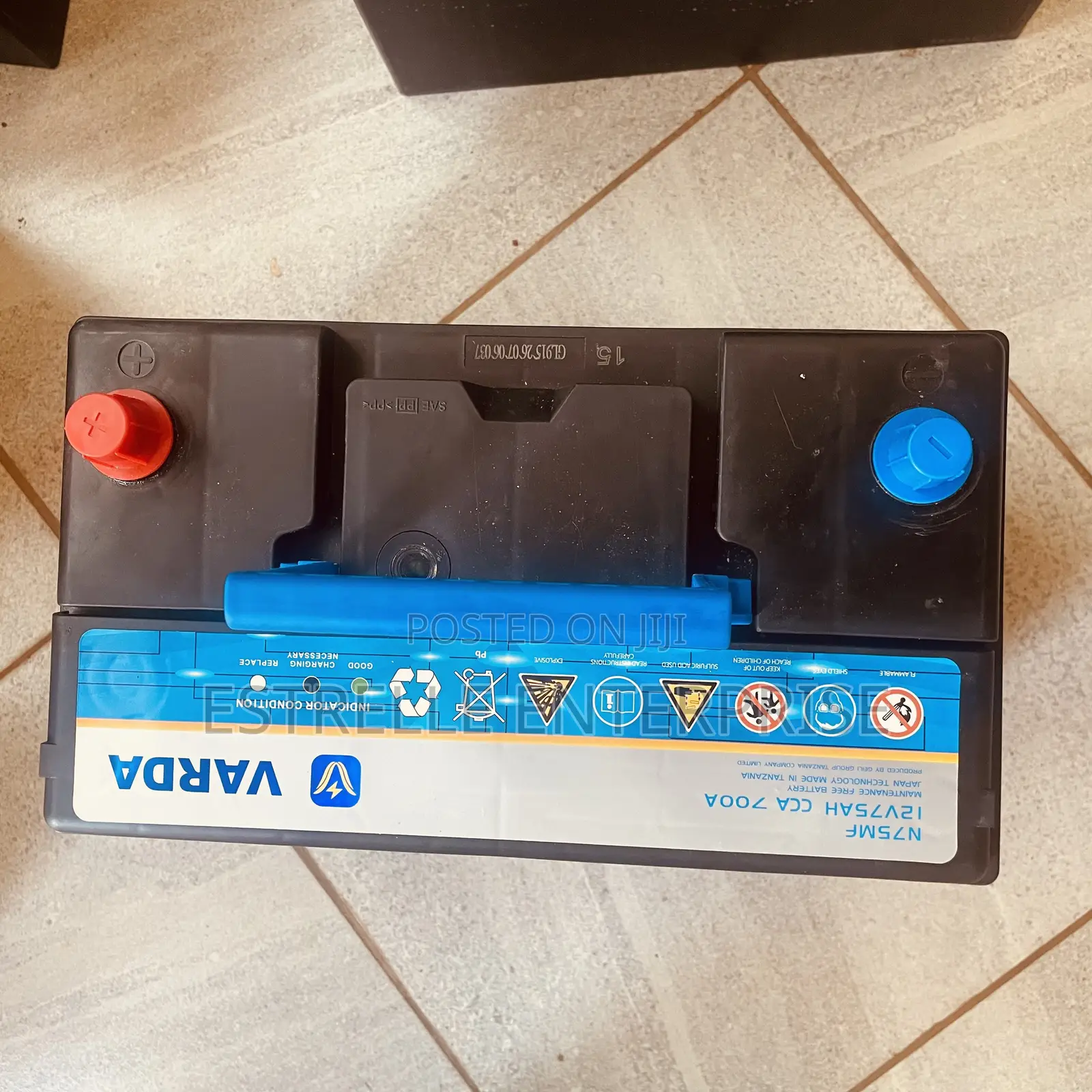 75Ah Vardaman N75/R Right Hand Car Battery 700CCA 12V