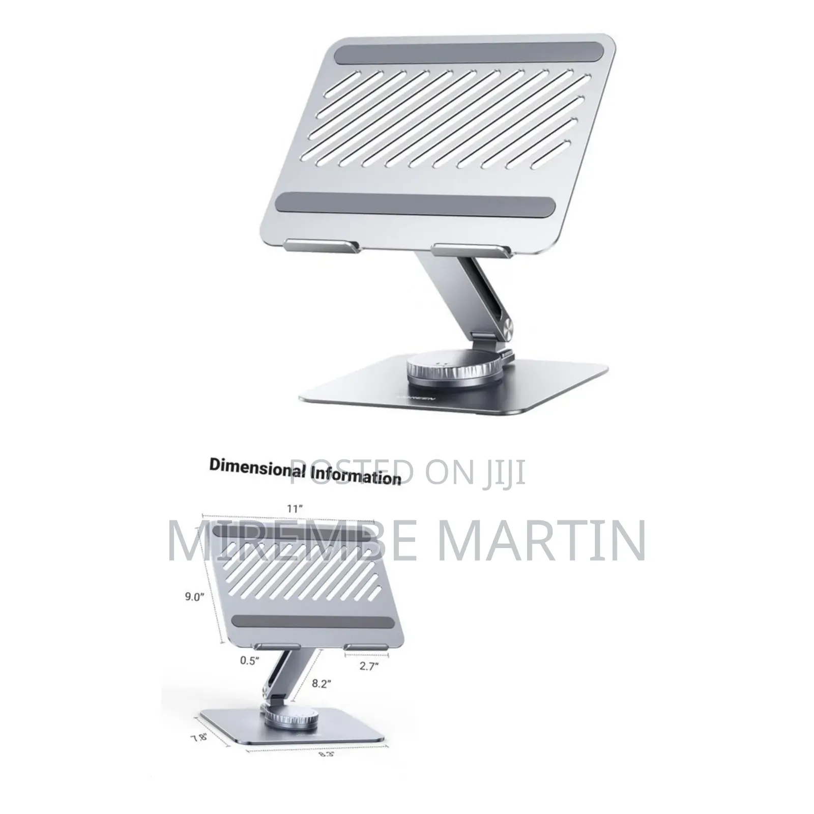 UGREEN Swivel Laptop Stand for Desk Adjustable 360 Rotating Base