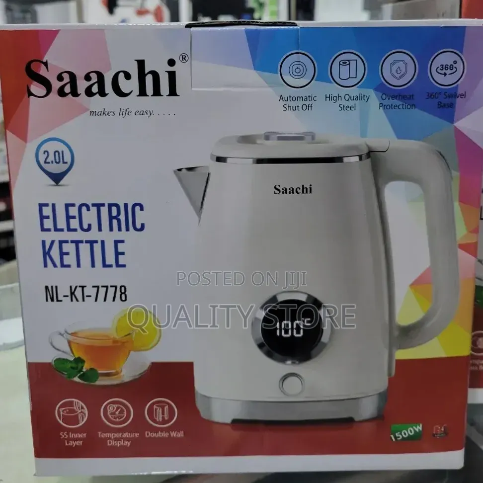 Temperature Display Electric Kettle Saachi