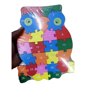 Wooden Jigsaw Puzzles for Kids - With Alphabets Numbers