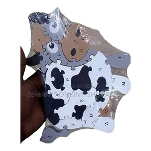 Wooden Jigsaw Puzzles for Kids - With Alphabets Numbers