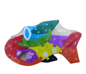 Wooden Jigsaw Puzzles for Kids - With Alphabets Numbers