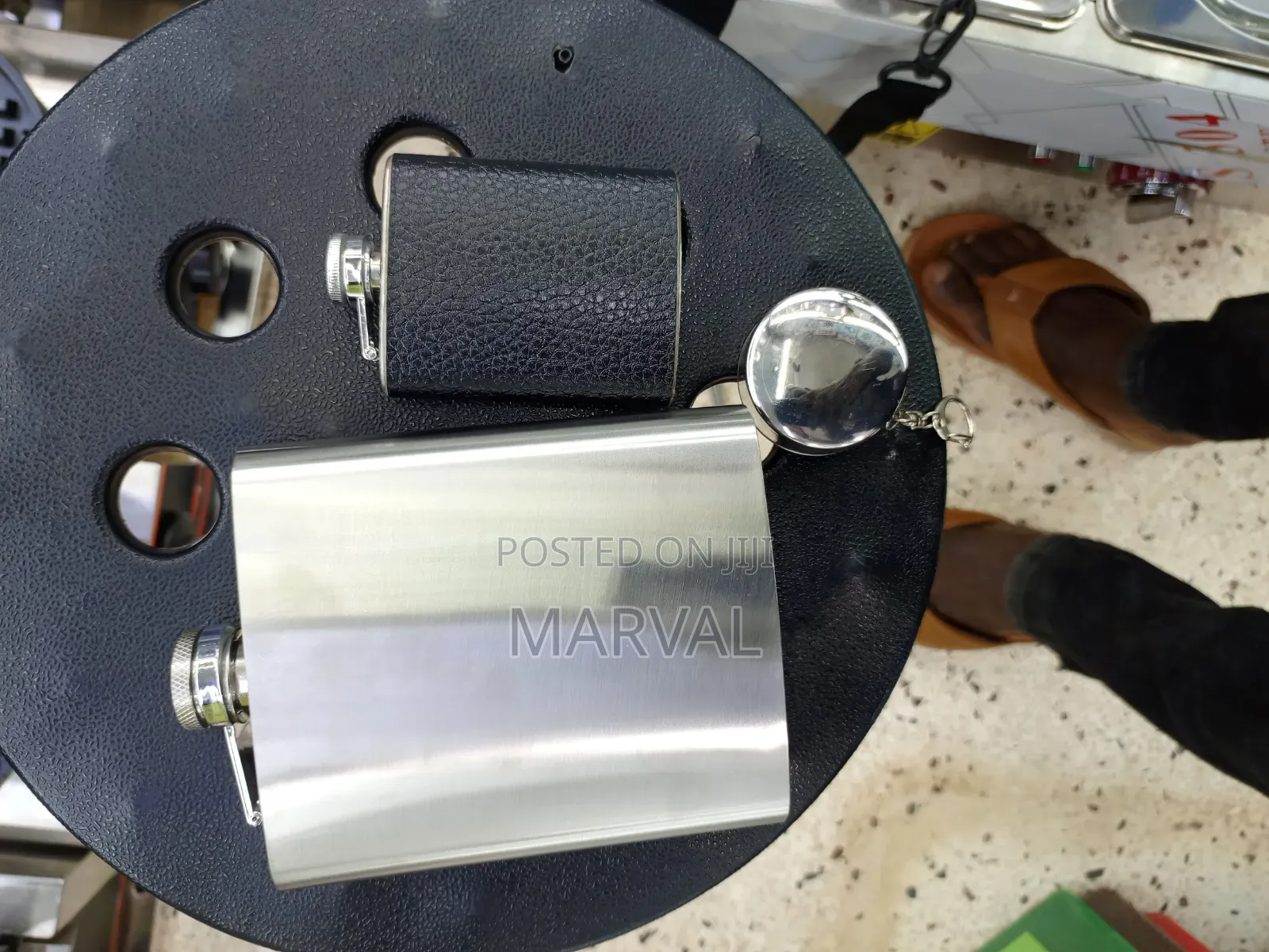 Stainless Steel Hip Flask Set