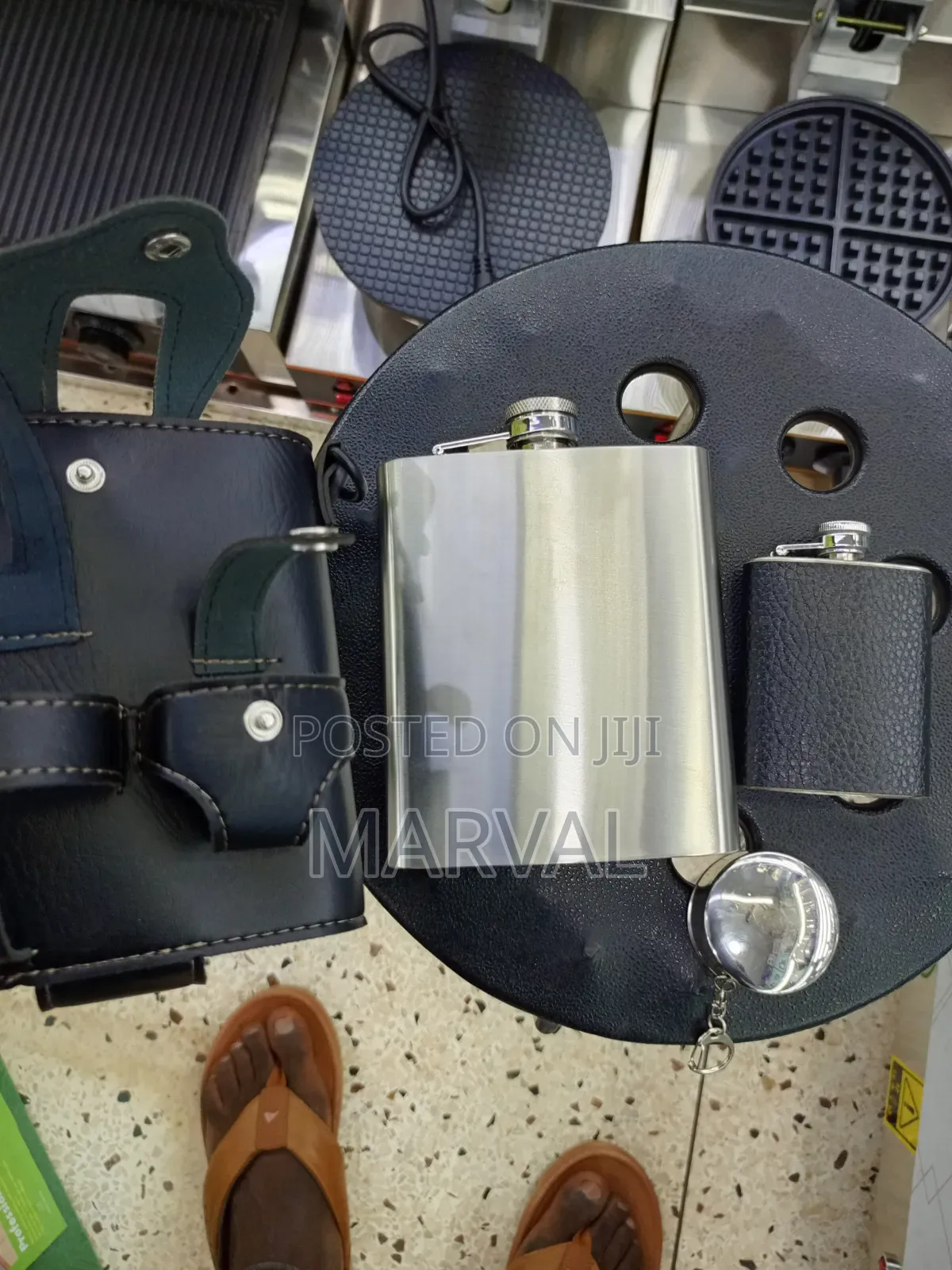 Stainless Steel Hip Flask Set