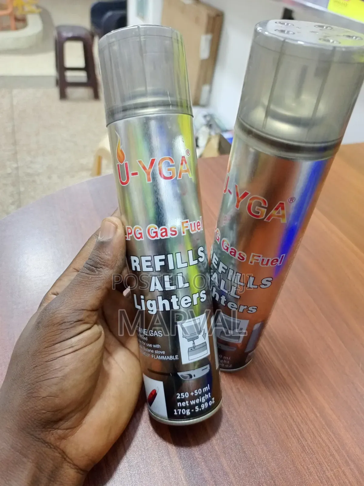 U-Yga 250+50 Ml (300 Ml Total) Butane Gas Fuel Refill Canister