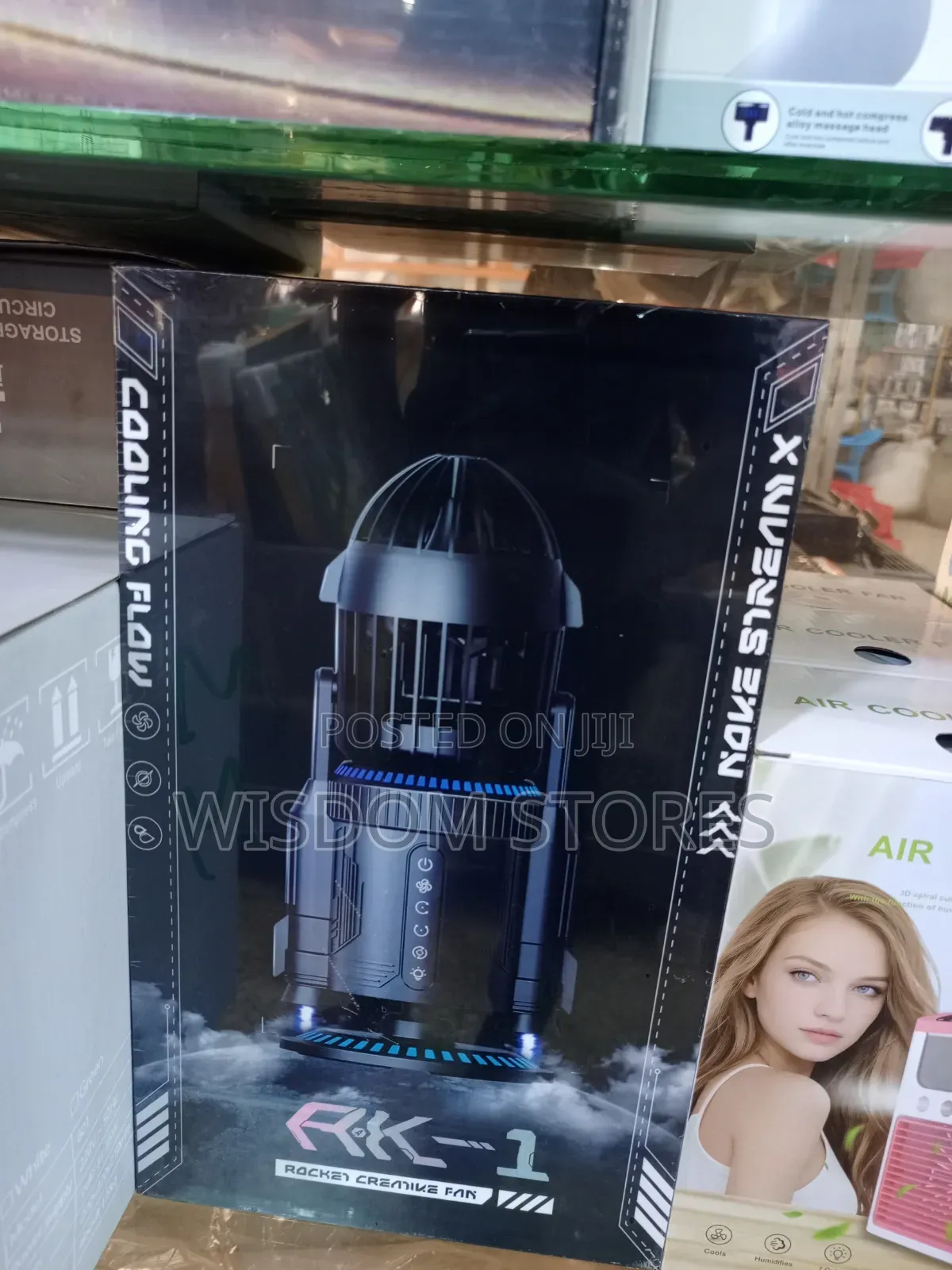 LAMJIE RK-1 Rocket Shape Desktop Fan.