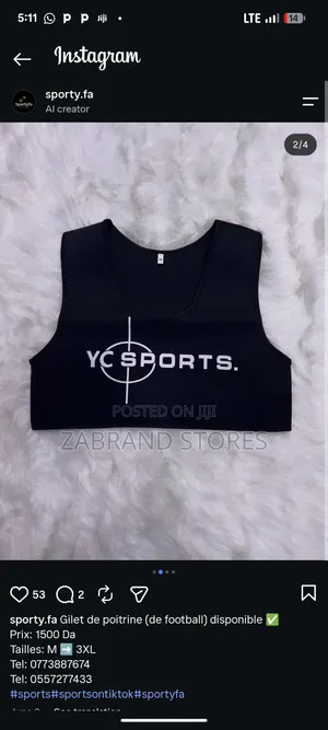 YC Support Foot Ball Vest