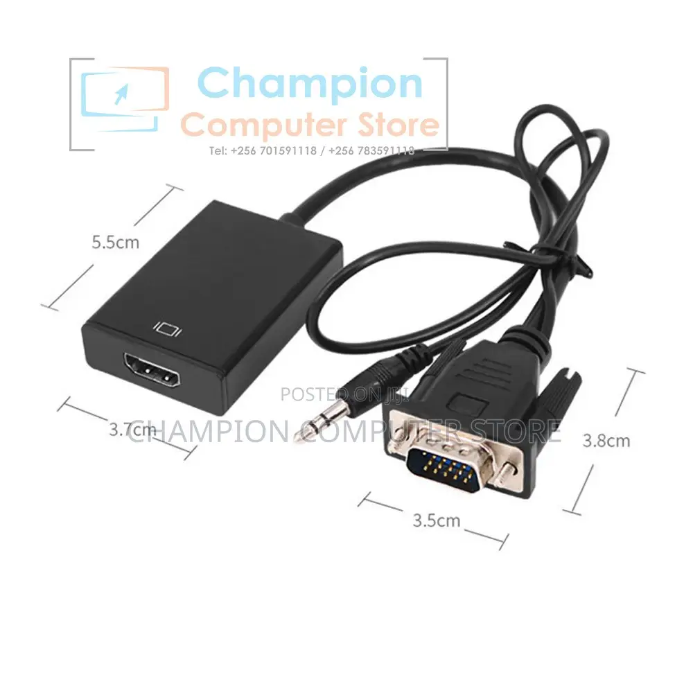 VGA to HDMI Converter Adapter Cable With Audio Output