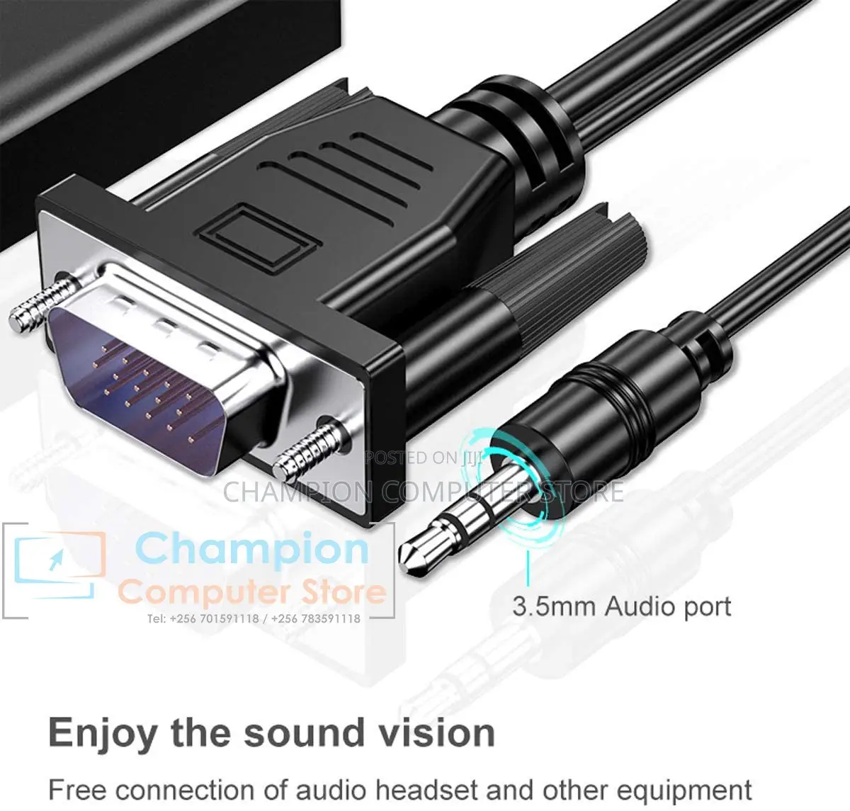 VGA to HDMI Converter Adapter Cable With Audio Output