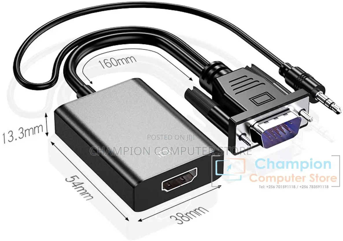 VGA to HDMI Converter Adapter Cable With Audio Output