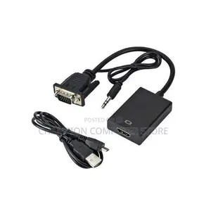 VGA to HDMI Converter Adapter Cable With Audio Output