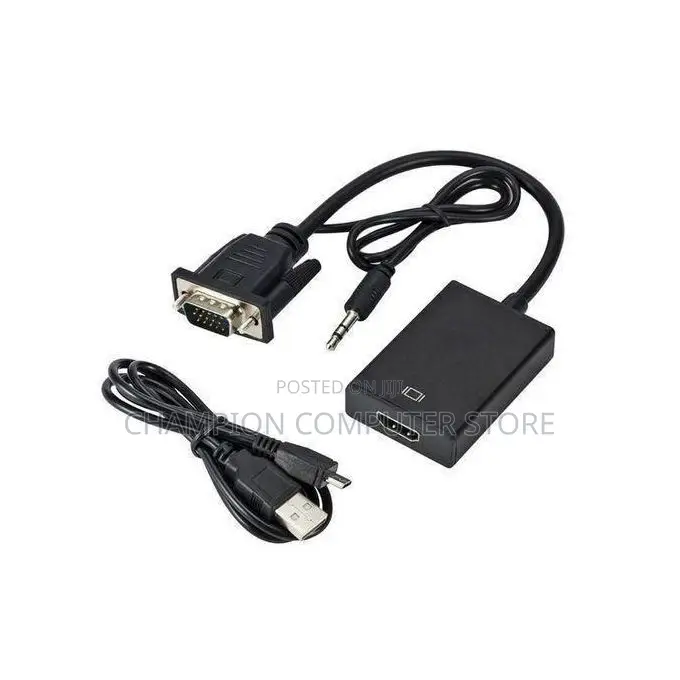 VGA to HDMI Converter Adapter Cable With Audio Output