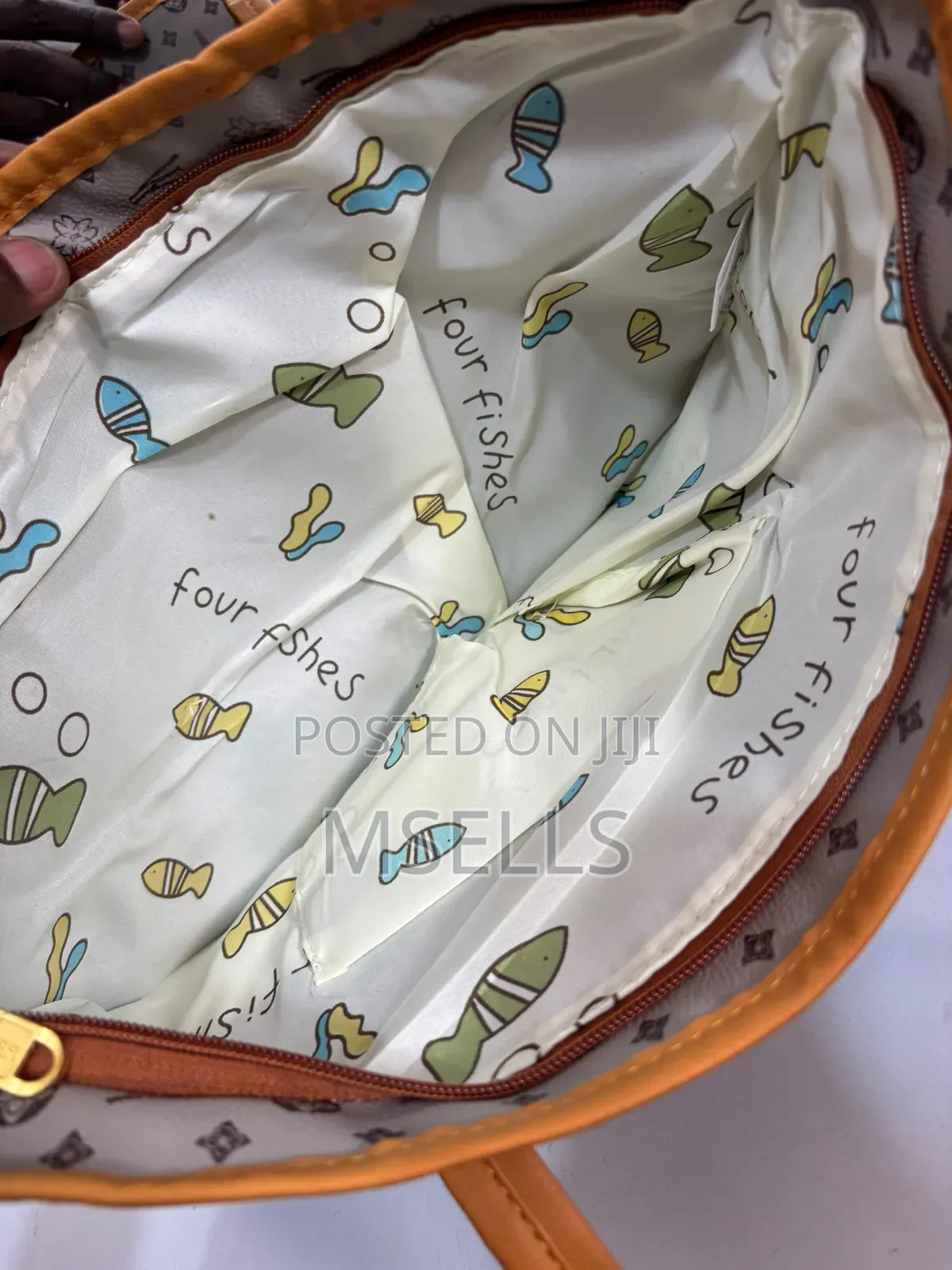 Monogram Tote Bag (Orange)