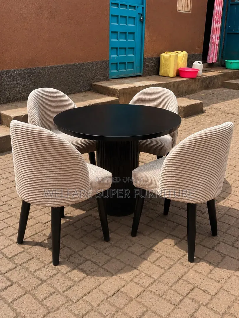 Suitable 4seater Dining Cream in Color